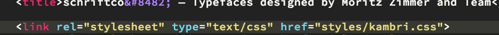 Stylesheet inclusion