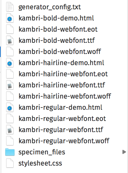 About Webfonts