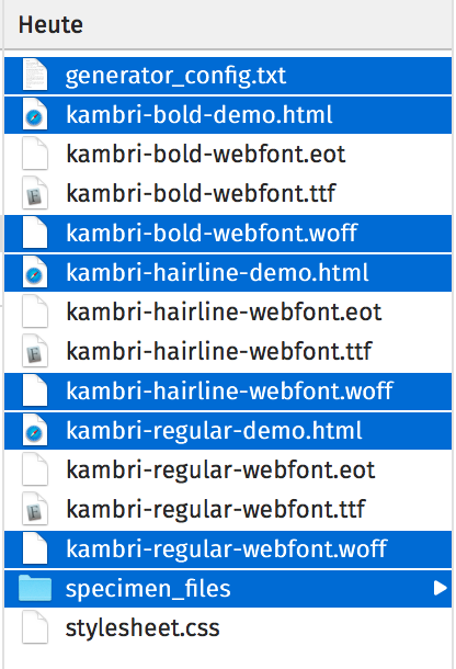 About Webfonts