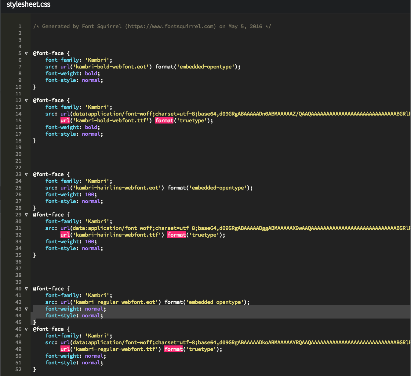 About Webfonts